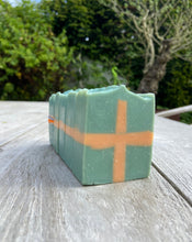 Load image into Gallery viewer, Natural skin care product. Handmade soap produced based on own recipe in our own soap studio in Nijmegen. Natural and only high quality ingredients, moisturizing, gentle to the skin, stustainable, vegan and palm oil free. for every day use, Hand and body soap.
