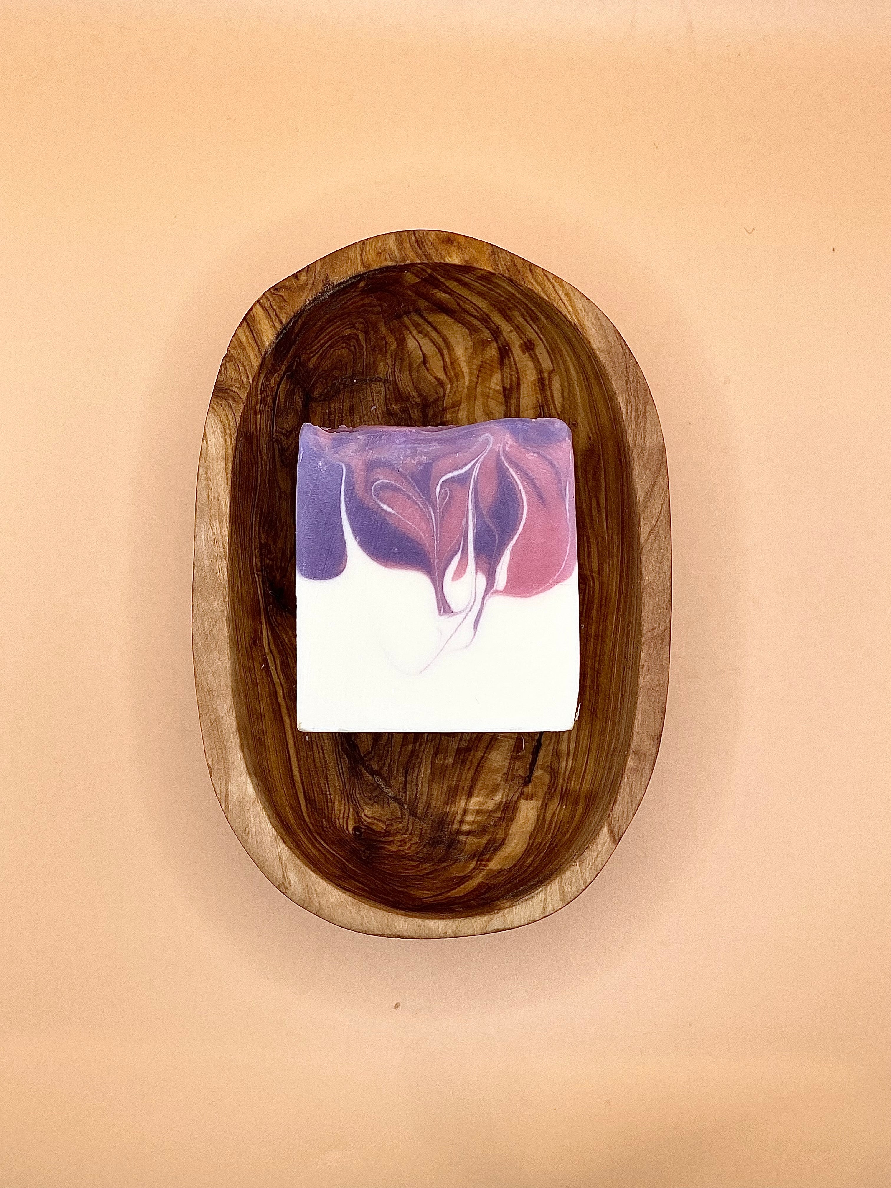 Olijfhouten zeephouder cadeauset