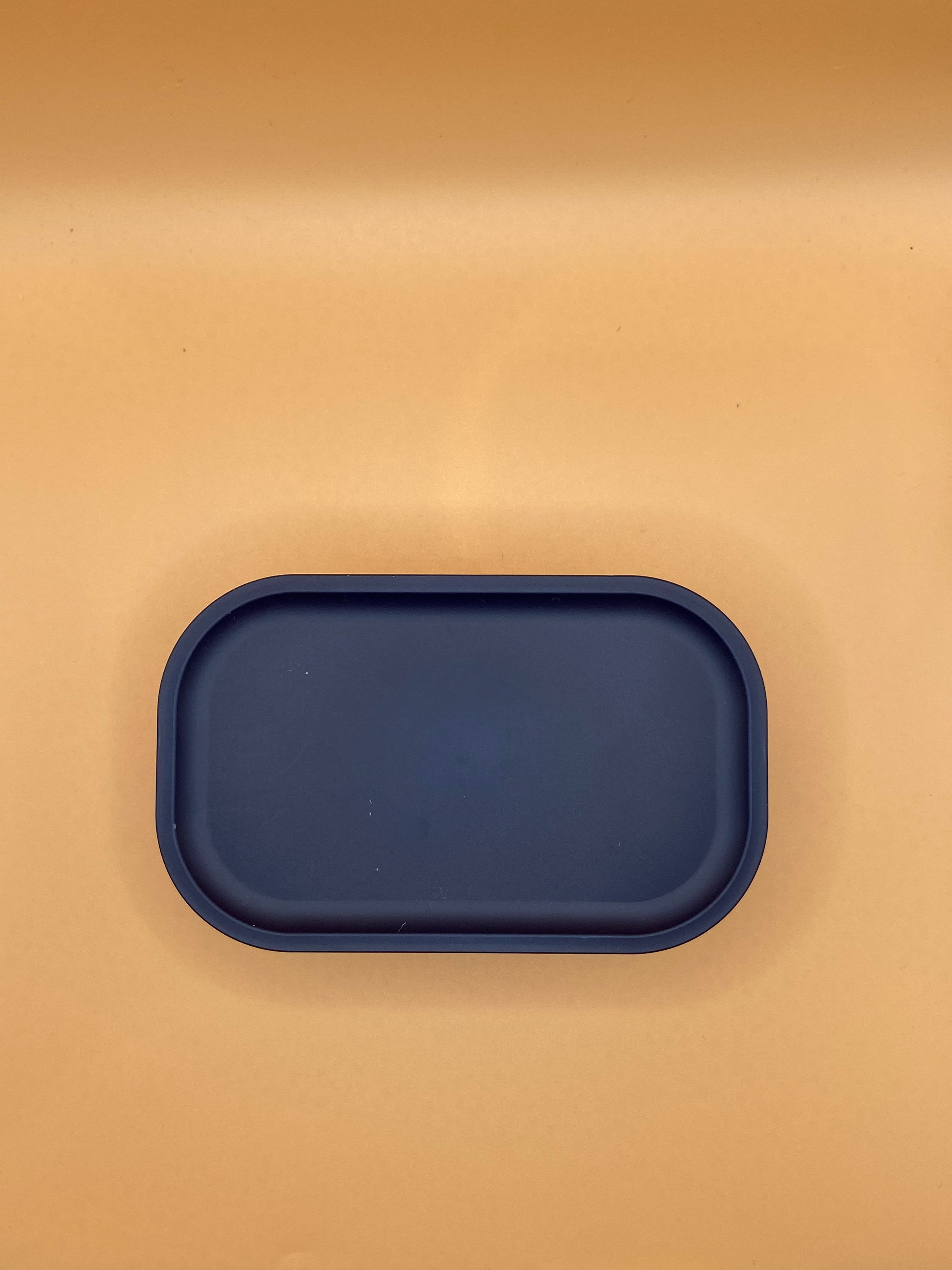 Travel soap box (blue; top view)