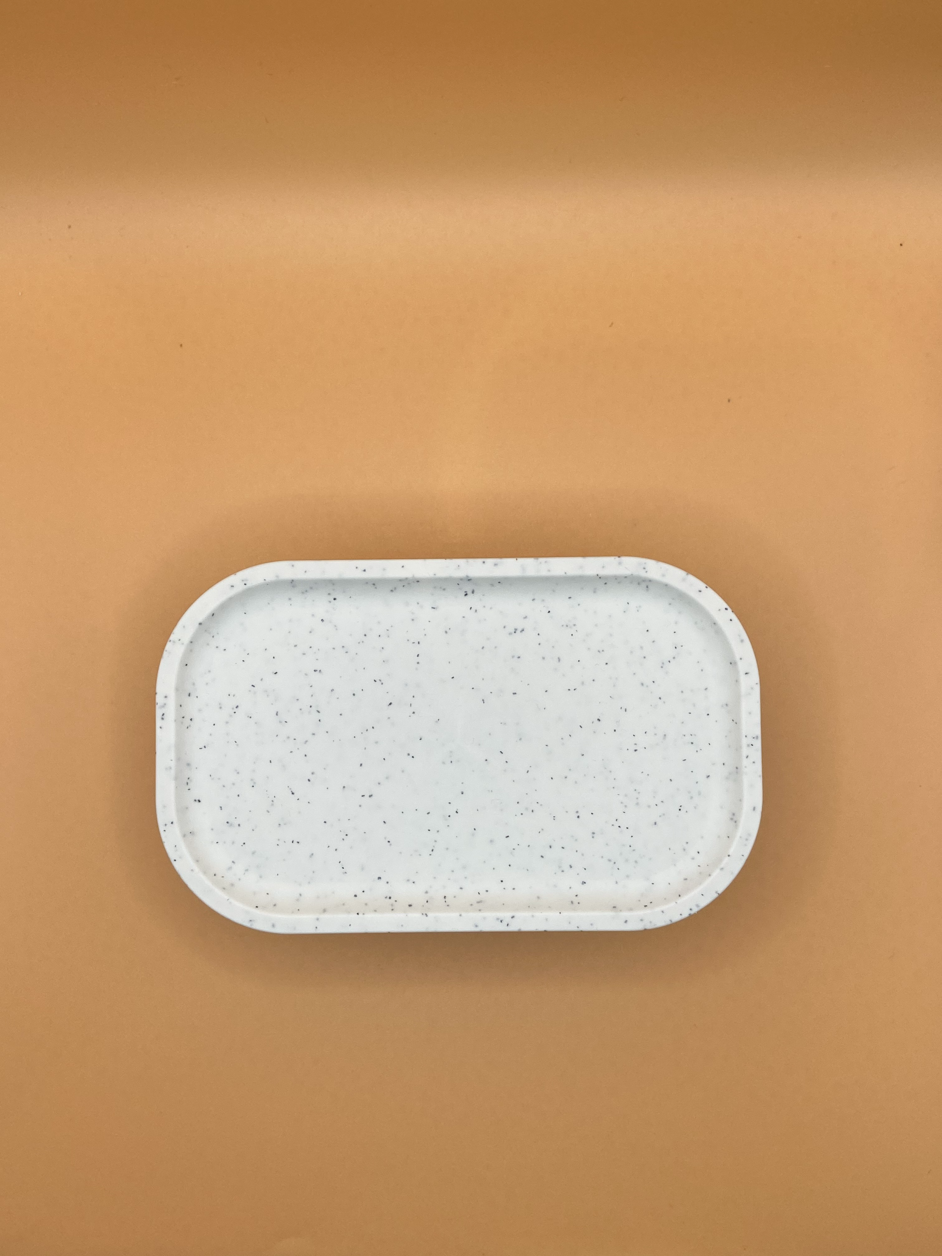 Travel soap box (white; top view)