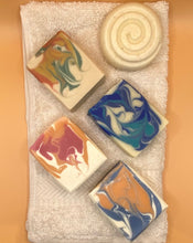 Load image into Gallery viewer, Guest towel with several soaps
