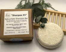 Afbeelding in gallerijweergave laden, Perfect shampoo bar with jojoba oil, argan oil and olive oil. For normal to dry hair most beneficial and with a light fragrance with essential oil mixture of lemon, black pepper and litse Cubeba.
